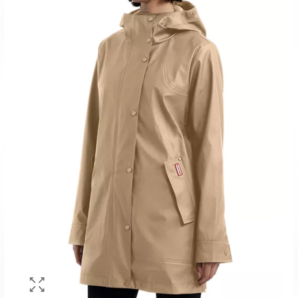 Hunter Women Acacia Rubberized Rain Jacket- Small